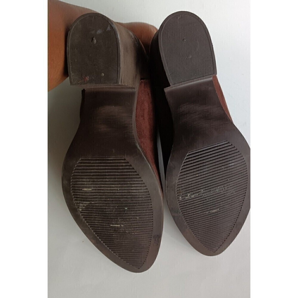 Tahari Ankle Boots Size 10 Womens Brown Suede Pointed Toe Booties Jenar US - Picture 7 of 8